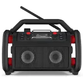Perfectpro Rockpro, Arbejdsområde, Digital, DAB+, FM, 30 W, 7,62 cm, Sort, Rød