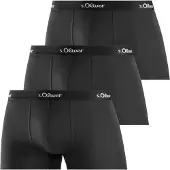s.Oliver Boksershorts sort / hvid