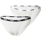 Puma Bikini Underwear Women (2-Pack), Clothing, Grey/Grey, 1