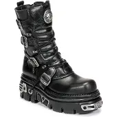 New rock Snørestøvler 'M-373-S4' sort
