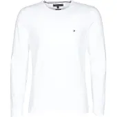 Tommy Hilfiger Bluser & t-shirts 'Long Sleeve Slim' navy / rød / hvid