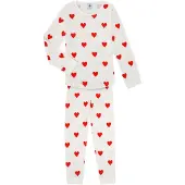 Petit Bateau Nattøj rød / hvid