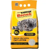 Benek CERTECH Standard Naturalny - zwirek dla kota zbrylajacy 10l