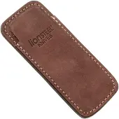 Lionsteel Vertical leather sheath with clip, brun