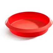 Lékué rund bageform 26 cm Rød