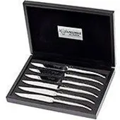 Laguiole En Aubrac steak knife set 6-pcs polished stainless steel