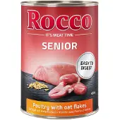 Rocco Økonomipakke: Senior 24 x 400 g - Fjerkræ & Havregryn