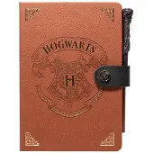 Harry Potter Zeszyt A5 noter Harry Potter læderlook + rosenrør kuglepen