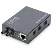 Digitus Professional DN-82110-1 - Fibermedieomformer - 1GbE - 10Base-T, 1000Base-SX, 100Base-TX, 1000Base-T - RJ-45 / ST multimodus - op til 500 m - 850 nm
