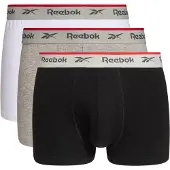 Reebok Sportsunderbukser 'Ovett' grå-meleret / sort / hvid