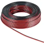 Goobay 67737, Kobberbeklædt aluminium (CCA), 50 m, Sort, Rød