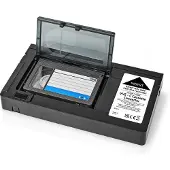 Nedis VCON110BK - video cassette adapter (VHS-C to VHS)