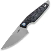 MKM Knives MKM Makro 1 Droppoint, Stonewashed Black G10 fixed knife, Jesper Voxnaes design