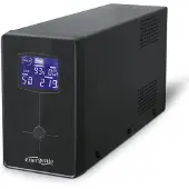 Gembird EnerGenie EG-UPS-032 - UPS - AC 220 V - 510 Watt - 850 VA - 8 At - USB - output-stikforbindelser: 3 - sort