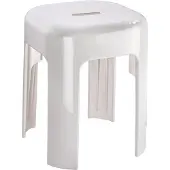Wenko Bath Stool Alaska, hvid