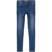 Name It Kids Jeans - Noos - NkfPolly - Medium Blue Denim - - 8 år (128) - Jeans