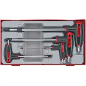 Teng Tools 7-element sæt unbrakonøgler hex TTHEX7 / TTHEX7AF