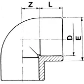 Cepex 01725 90º Pvc Ø225 Albue Med Muffe