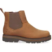 Timberland Timberlandunisex til børn. TB0A28PC3581 Brune Courma Chelsea læderstøvler (26), Fast, Lynlås, Velcro, Casual, børnetøj
