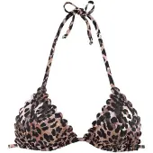 LASCANA Bikinioverdel 'Lexa' beige / sort