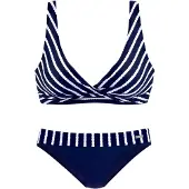 LASCANA Bikini navy / hvid
