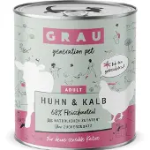 Grau Adult Kornfri 6 x 800 g - Kylling & Kalv