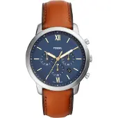 Fossil Herreur FS5453 Neutra Chrono Blå/Læder Ø44 mm