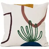 Ferm Living Mirage pude 50x50 cm Island