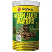 Tropical Green Algae Wafers, akvariefisk, tørfoder, tablet, A-vitamin, C-vitamin, D3-vitamin, E-vitamin, kobber, jod, jern, mangan, molybdæn, selen, zink, 45%