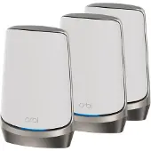 Netgear Orbi RBKE963 - Wi-Fi-system - (router, 2 extendere) - op til 6500 sq.ft - mesh 10GbE, 2.5GbE - Wi-Fi 6E - Multi-Band