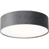 QAZQA Moderne loftslampe grå 40 cm med guld indvendig - Drum