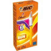BIC 4 farver sol mix kuglepen (12 stk)