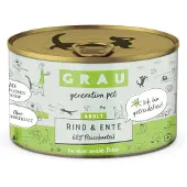 Grau Adult kornfri dåser 12 x 200 g - Kylling & Kalkunhjerter