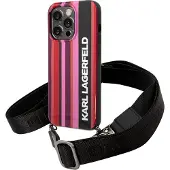 Karl Lagerfeld Color Stripes Strap-etui til iPhone 14 Pro - Pink