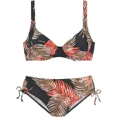 LASCANA Bikini brun / orange / sort / hvid