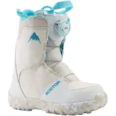 Burton - Snowboardstøvler børn - Grom Boa White til Unisex - Børnetoj Størrelse 28 - Hvid