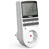 Ansmann 1260-0006, Daglig/ugentlig timer, Hvid, Digital, LCD, Knapper, Polykarbonat (PC)