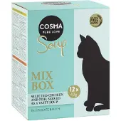 Cosma Økonomipakke: 24 x 40 g Soup - Mix I: 4 varianter