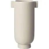 ERNST vase med hank 21 cm Hvid sand