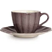 Mateus Oyster kop med underkop 25 cl Plum