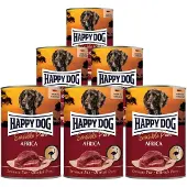 Happy Dog Sensible Pure Africa - Struds - 6 x 400 g