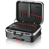 Knipex BIG Basic Move, Værktøjskasse, Acrylonitrilbutadienstyren, Aluminium, Sort, 33 L, 20 kg, Kombinationslås
