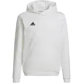 Adidas Junior Drenge Entrada 22 Pullover Hættetrøje Hvid/Sort