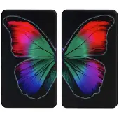 Wenko Glasbeskyttelsesplader BUTTERFLY BY NIGHT - 2 stk,