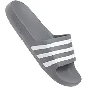Adidas Pantoletter 'Adilette Aqua' grafit / hvid