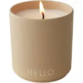 Design Letters duftlys Ø8 cm Hello/Beige