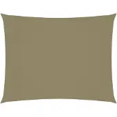 vidaXL solsejl 2x3,5 m rektangulær oxfordstof beige