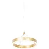 QAZQA Pendellampe messing 30 cm inkl. LED 3-trins dæmpbar - Lyani