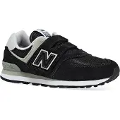 New Balance New Balanceunisex til børn. PV574V1 Sneakers i læder 574 sort (33), Fast, Velcro, Casual, børnetøj