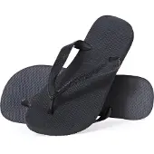 Havaianas Dames Top Flip-Flop - Sort 39/40, 100% gummi, holdbar og behagelig hverdags-sandal til by og strand